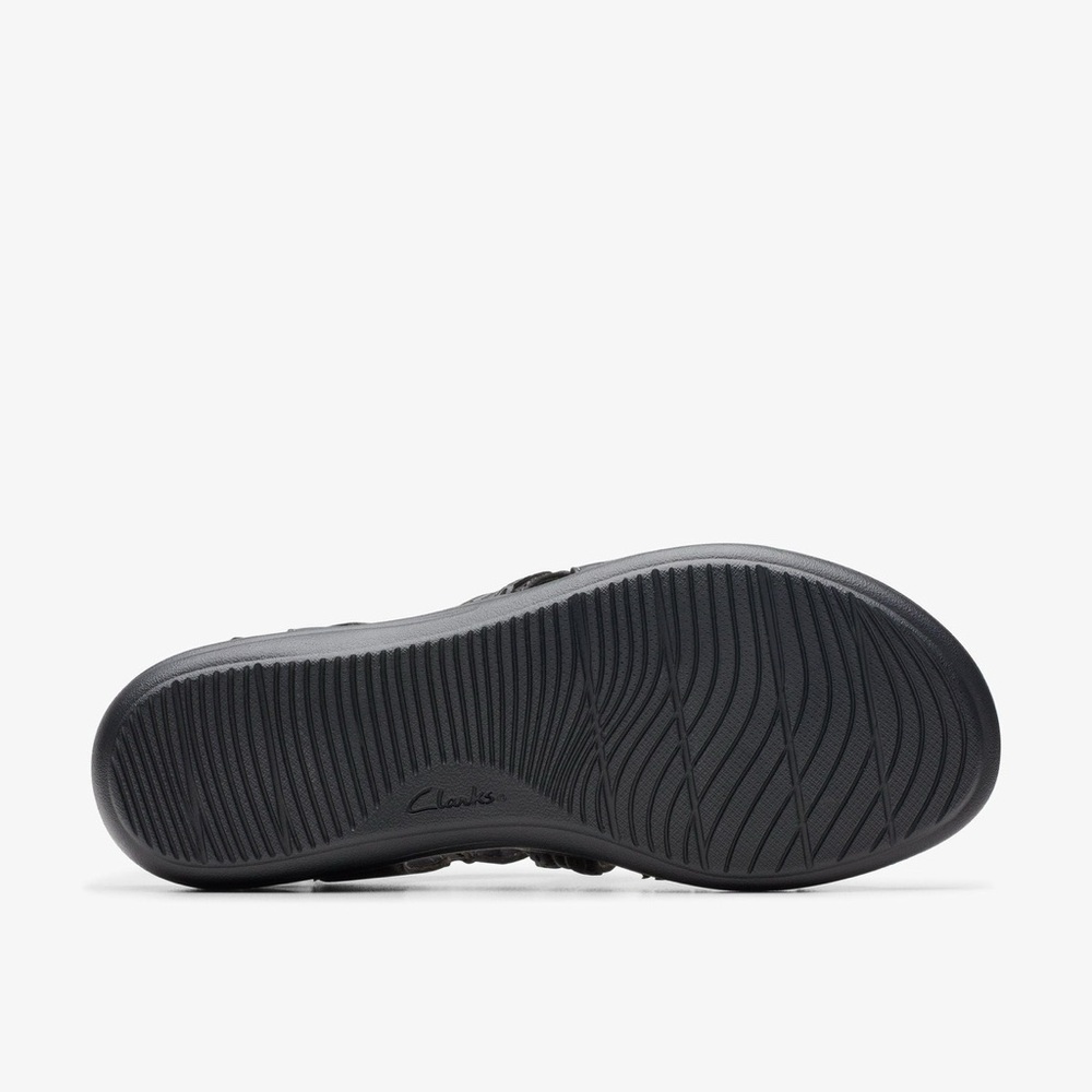 Clarks Women's Laurieann Rena Black Combi - Picture 6 of 7